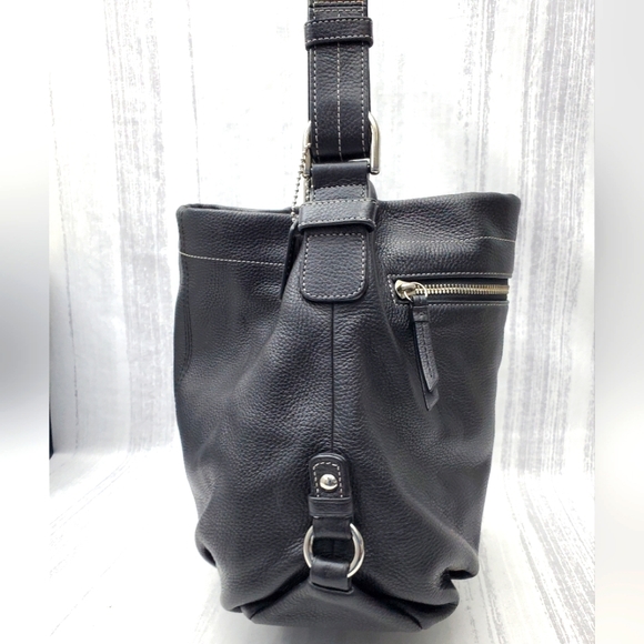 Coach 15064 Soho Black Pebbled Leather Convertible Crossbody Bag - Picture 4 of 16